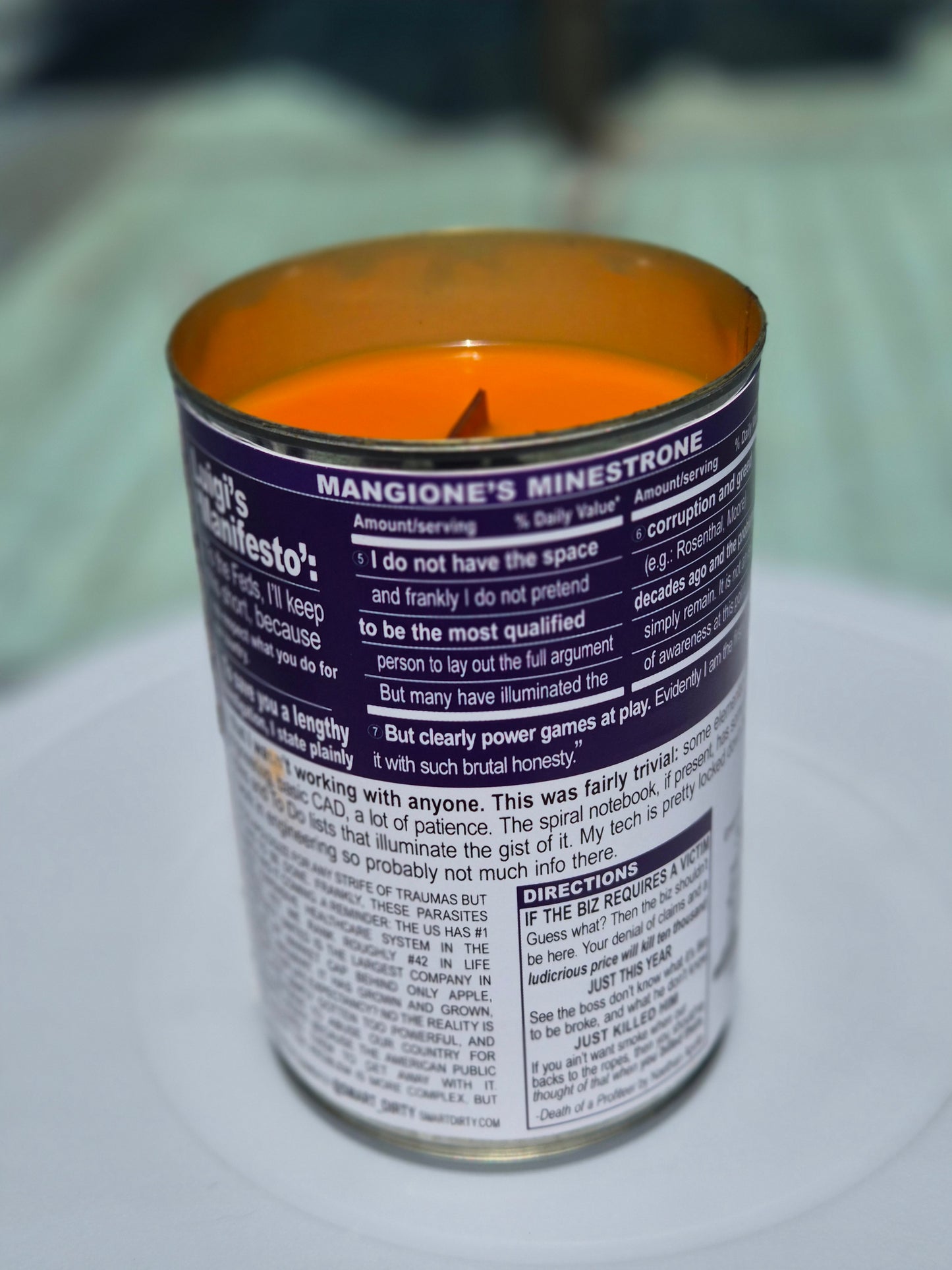 CANdle - Mangione's Minestrone