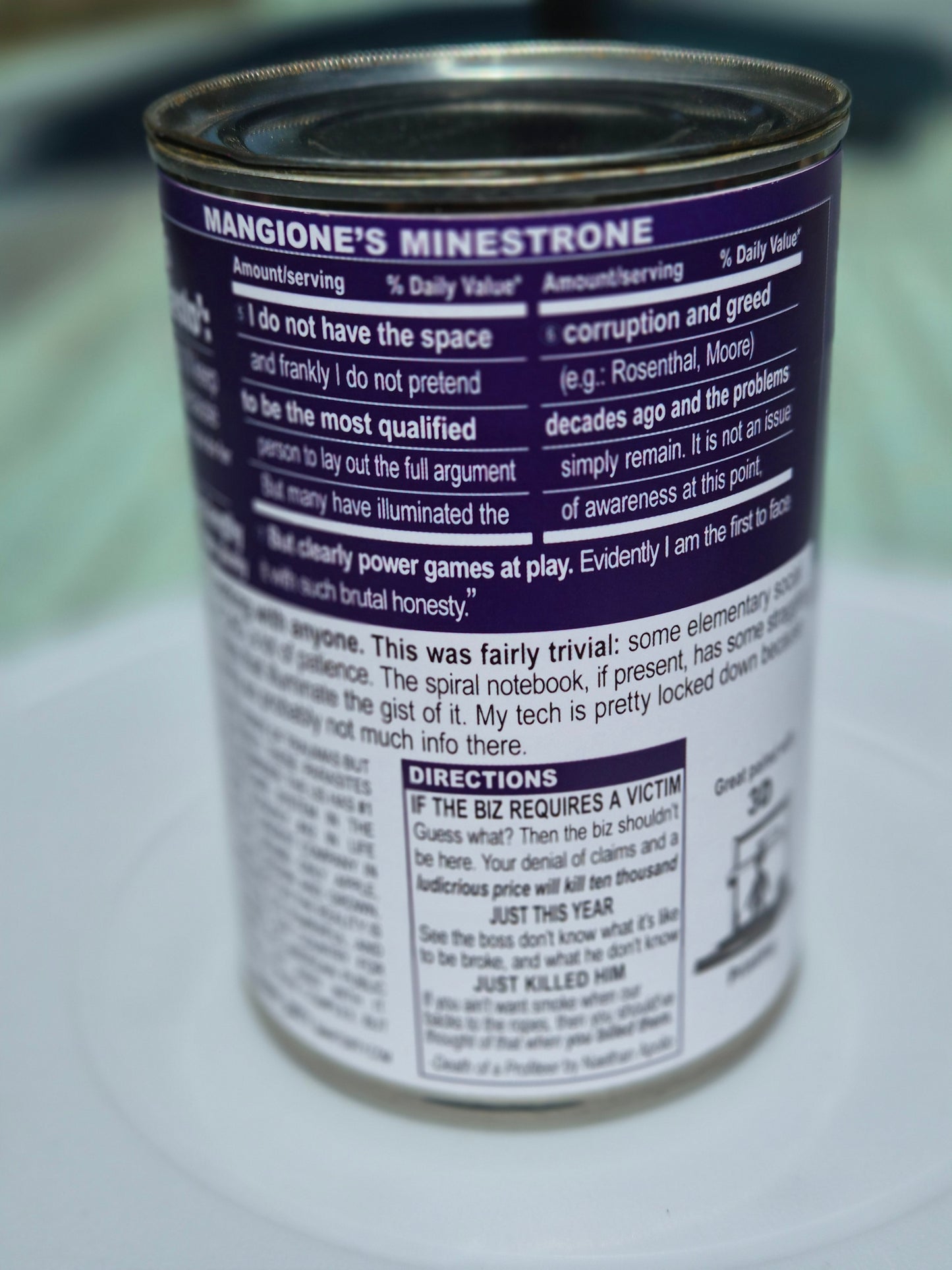Can - Mangione's Minestrone