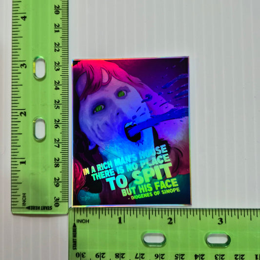 Sticker (holographic)- Spit
